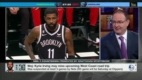 Woj_ No expectation for Kyrie Irving to join Nets on West Coast road trip _ NBA Countdown