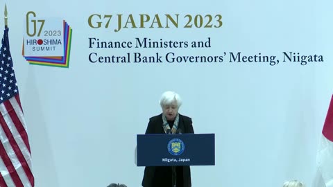Secretary Janet Yellen at G7 Finance Ministers & Central Bank Governors Meeting - May 11, 2023