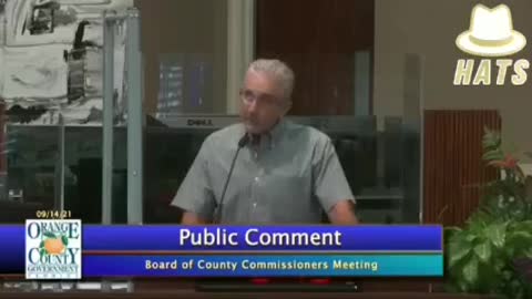 Dr Kevin StillWagon speaks at the Board Of County Commissioners Meeting, Orange County
