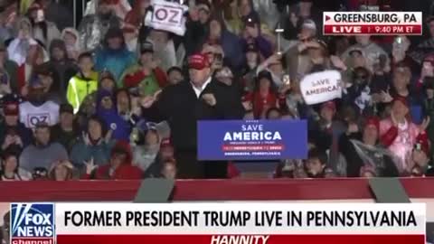 President Trump Dances Off Stage at PA Rally! “Hold On! I’m Coming!”