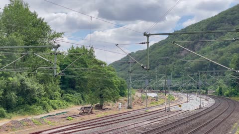 MZE 218 191-5 at a construction site in Bingerbrück in June 2023