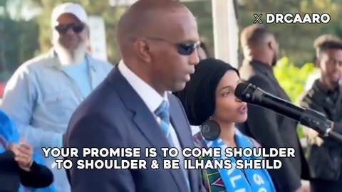 FARA VIOLATION! Former Somali Prime Minister Hassan Khaire held a campaign rally for Ilhan