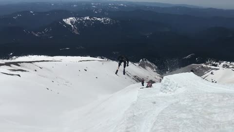 Man Lands An Awesome Smooth Skiing Jump