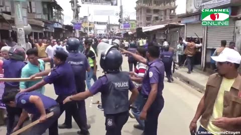 Demonstration against power cuts and rising gasoline and electricity prices