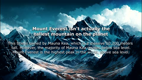 10 Facts about Mount Everest