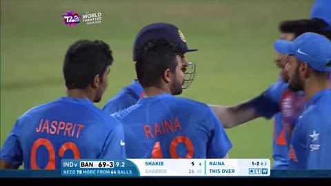 3 Wickets In Crazy Final Over! India vs Bangladesh ICC Men's #WT20 2016 - Highlights