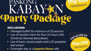 Kabayan Hotel Party Package