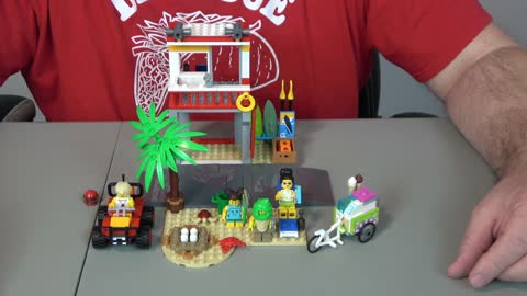 Unboxing Lego 60328 Beach Lifeguard Station Set