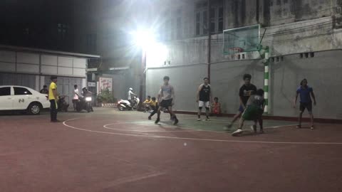 4v4 Street Basketball in Mandalay, Myanmar