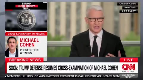 USA: CNN’s Anderson Cooper Says Trump’s Lawyer ‘Cornered’ Michael Cohen On Witness Stand!