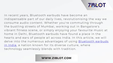 What are the Advantages of Using Bluetooth Earbuds