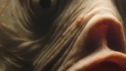 Unbelievable humans face fishs