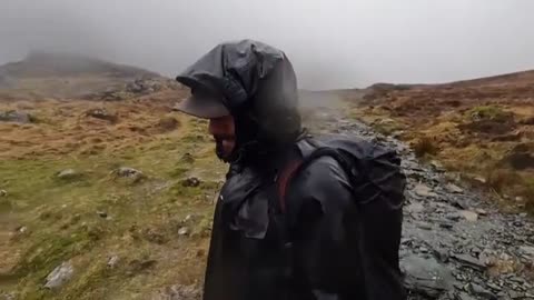 "Battling the Elements: Solo Mountain Camping in a Torrential Rainstorm"