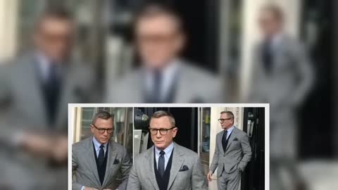 Daniel Craig steps out in smart grey suit as c.a.s.t celebrate 60 years of James Bond