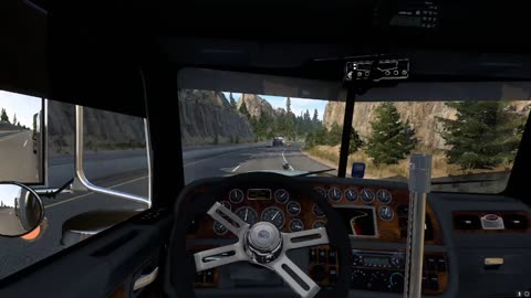 POV Peterbilt 379 - Hauling a school bus - American Truck Simulator