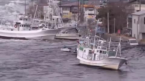 THE SCARIEST FOOTAGE OF THE TSUNAMI IN JAPAN