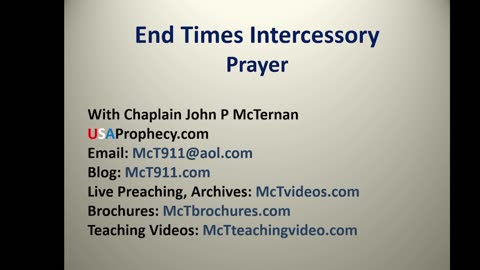 End Times Prayer and Intercession