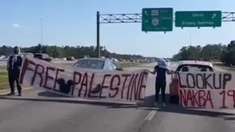 Queers for Palestine is blocking the Disney exit in Orlando