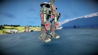 Space Engineers XBOX Mecha. more detail added to leg set