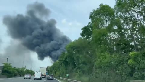 Belgium- Fire Breaks Out At Warehouse In Brussels Airport In Machelen