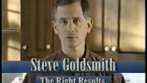 April 30, 1996 - Steve Goldsmith for Indiana Governor Campaign Commercial