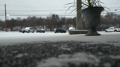 Snow Day historic downtown Danville Virginia Jan 16 2022 Riverside Drive