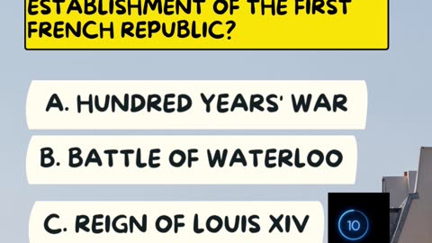 Trivia Challenge. French Revolution 3