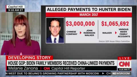 Clown Network CNN on Biden Family receiving 3 million dollars from China
