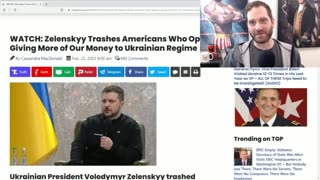 Zelensky Threatens Americans Who Don't Want to Keep Sending Him Money 16.6K