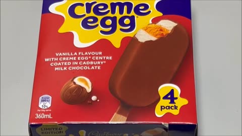 Cadbury Creme Egg Ice Cream Bars Product vs Packshot