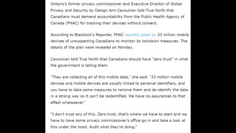 PHAC tracking 33 Million mobile devices of Canadians