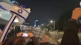 Protesters in Tel Aviv, Israel