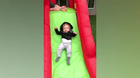 Funny Babies Playing Slide Fails - Cute Baby Videos-8