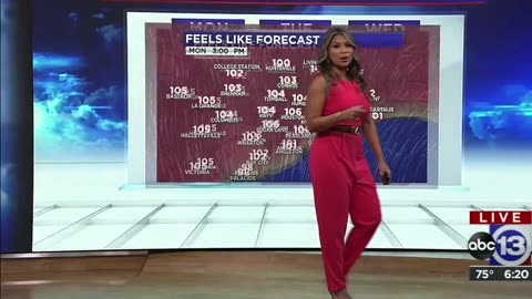 Thick & busty Filipina weather girl Elita's weather forecast (6/12/23)
