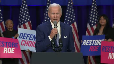 Biden delivers remarks at DNC event about reproductive rights