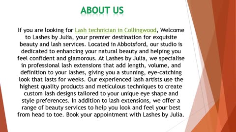 If you are looking for a Lash technician in Collingwood