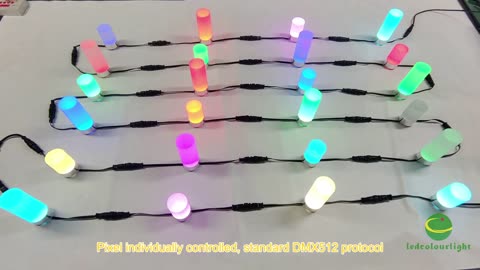 New design of DMX LED pixel light combined with acrylic cylinder