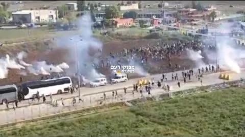 Turkish security forces disperse pro-Gaza protesters with tear gas and water hoses at the Angelik Air Base