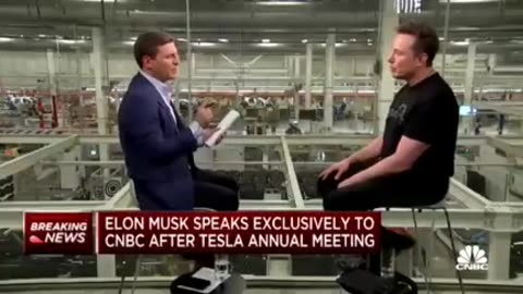 Elon Musk struggling to find an answer on what use humanity can play in the coming NWO!😬