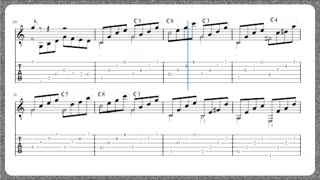 Matteo Carcassi - Op.60 - Estudo 01 - Partitura + Tablatura