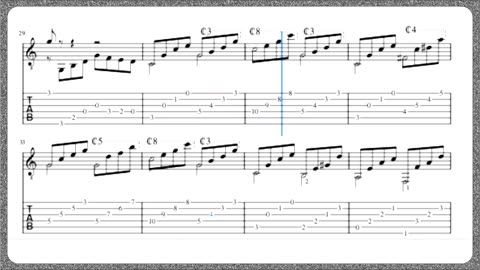Matteo Carcassi - Op.60 - Estudo 01 - Partitura + Tablatura