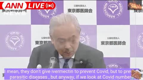 Tokyo’s Medical Chairman recommends Ivermectin not vaccine