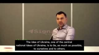 Zelensky Advisor: "The Idea Of Ukraine Is To Lie..Because Everything Will Collapse If We Tell Truth"