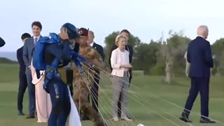 Biden Wanders Off During G7 Photo Op, Other World Leaders Have To Retrieve Him