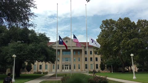 Flags at Half Staff-Texas Christian University October 4 2017