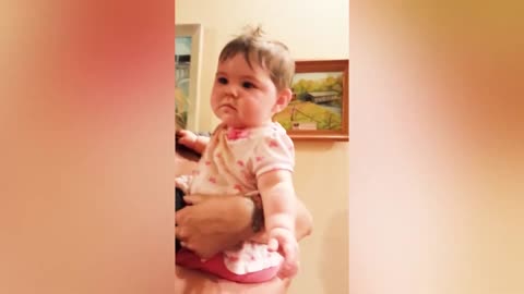 Funny Startled Babies Will Make You Laugh Baby Reactions Video
