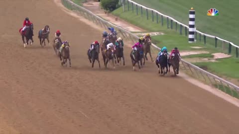 Preakness stakes 2019(FULL RACE), jockey john Velazquez thrown from horse | NBC sports