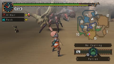 Monster Hunter Freedom Unite - The Lurking Desert Giant Quest Walkthrough