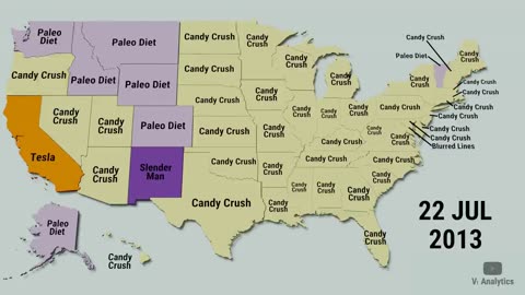 The Top Trending Google Searches in Every US State Throughout the 2010s