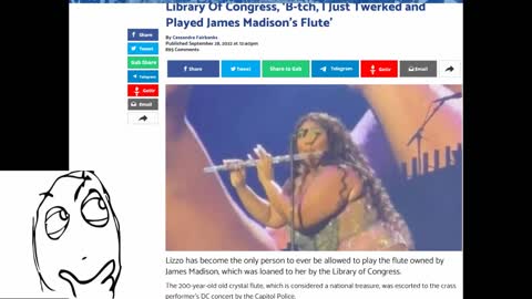 Lizzo Plays James Madison’s Flute.